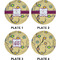 Ovals & Swirls Set of Appetizer / Dessert Plates (Approval)