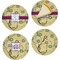 Ovals & Swirls Set of Appetizer / Dessert Plates