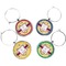 Ovals & Swirls Wine Charms (Set of 4) (Personalized)