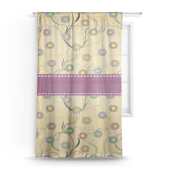 Ovals & Swirls Sheer Curtain (Personalized)
