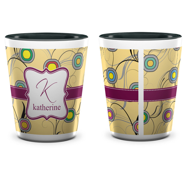 Ovals & Swirls Shot Glass - Two Tone - APPROVAL