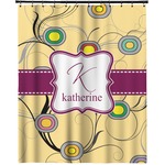 Ovals & Swirls Extra Long Shower Curtain - 70"x84" (Personalized)