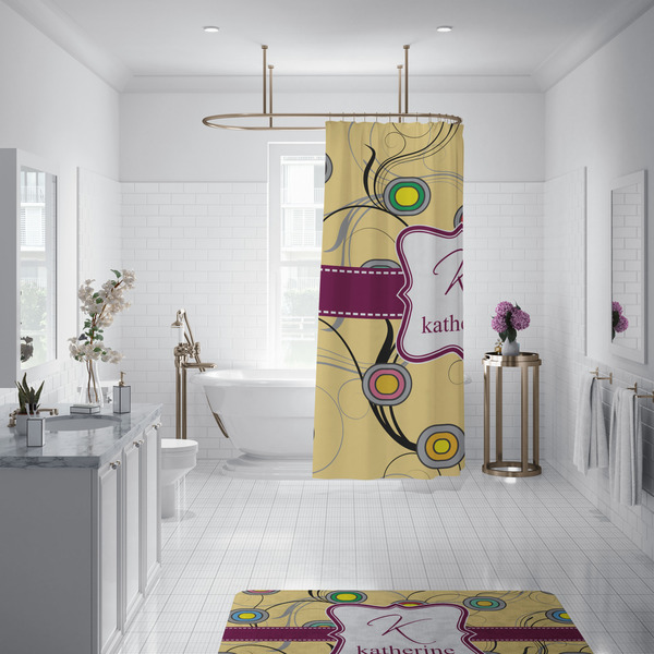 Ovals & Swirls Shower Curtain - Custom Size