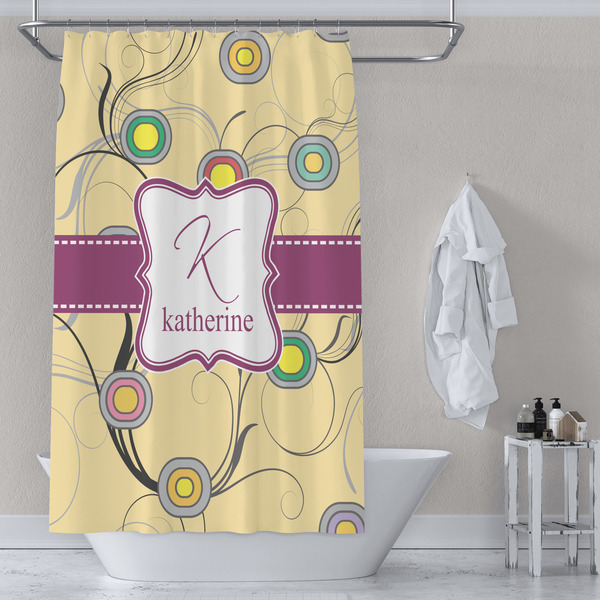 Ovals & Swirls Shower Curtain Lifestyle