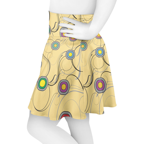 Ovals & Swirls Skater Skirt - Side