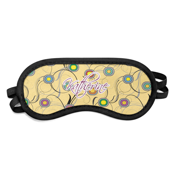Custom Ovals & Swirls Sleeping Eye Mask - Small (Personalized)