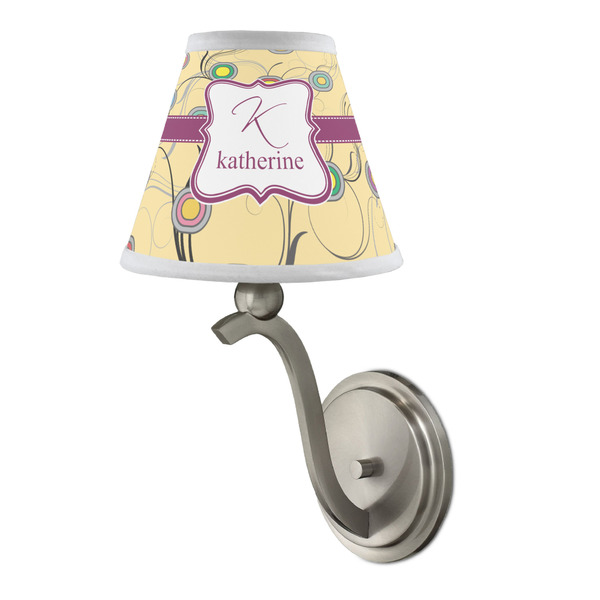 Ovals & Swirls Small Chandelier Lamp - LIFESTYLE (on wall lamp)