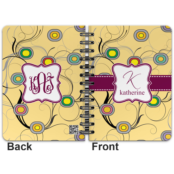 Ovals & Swirls Spiral Journal 5 x 7 - Apvl