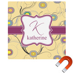 Ovals & Swirls Square Car Magnet - 10" (Personalized)