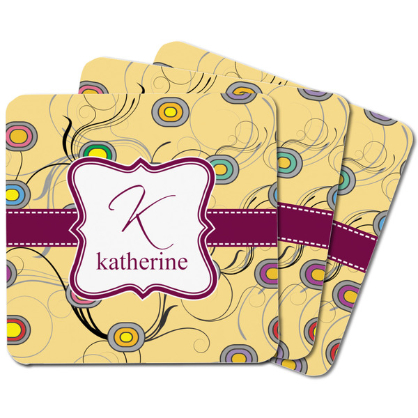 Ovals & Swirls Square Fridge Magnet - MAIN