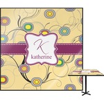 Ovals & Swirls Square Table Top - 24" (Personalized)