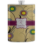 Ovals & Swirls Stainless Steel Flask (Personalized)