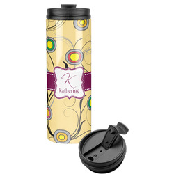 Ovals & Swirls Stainless Steel Skinny Tumbler (Personalized)