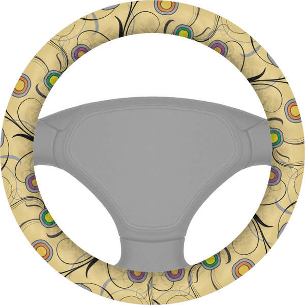 Custom Ovals & Swirls Steering Wheel Cover