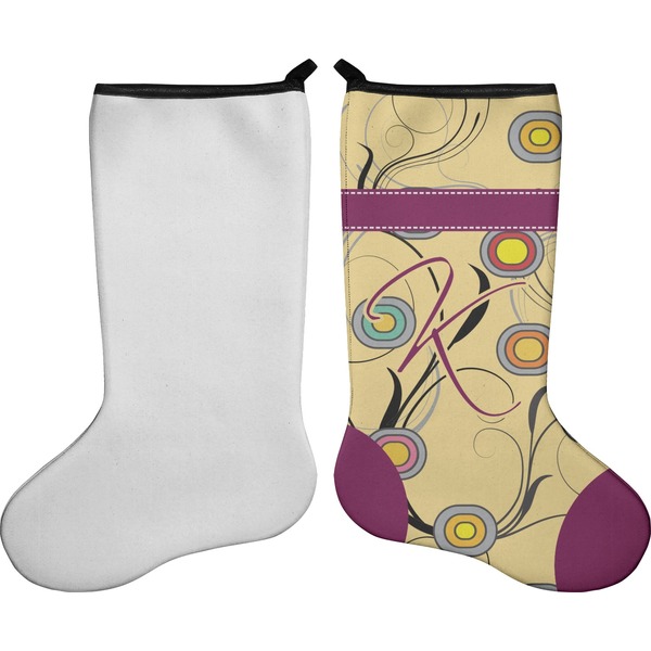 Ovals & Swirls Stocking - Single-Sided - Approval