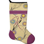 Ovals & Swirls Holiday Stocking - Neoprene (Personalized)