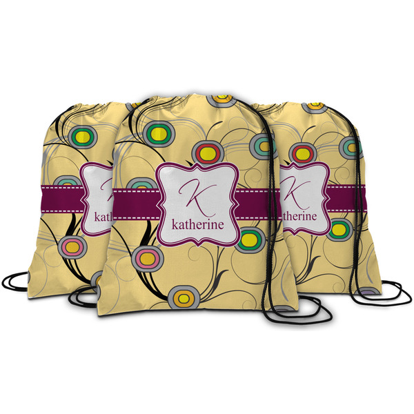 Ovals & Swirls String Backpack - MAIN