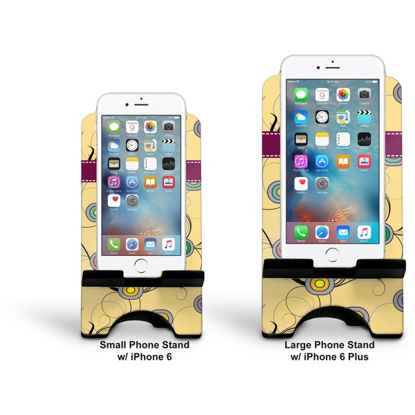 Ovals & Swirls Stylized Phone Stand - Comparison