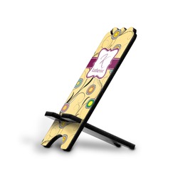 Ovals & Swirls Stylized Cell Phone Stand - Large (Personalized)