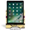 Ovals & Swirls Stylized Tablet Stand - Front with ipad
