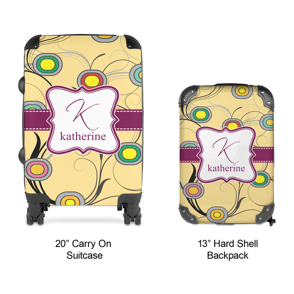 Ovals & Swirls Suitcase Set 4 - APPROVAL
