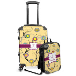 Ovals & Swirls Kids 2-Piece Luggage Set - Suitcase & Backpack (Personalized)