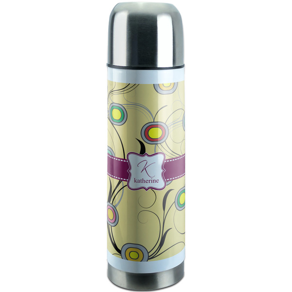 Custom Ovals & Swirls Stainless Steel Thermos (Personalized)