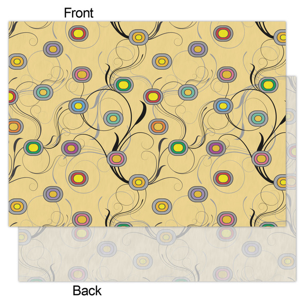 Ovals & Swirls Tissue Paper - Lightweight - Large - Front & Back