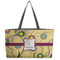 Ovals & Swirls Beach Totes Bag - w/ Black Handles (Personalized)