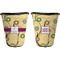 Ovals & Swirls Trash Can Black - Front and Back - Apvl