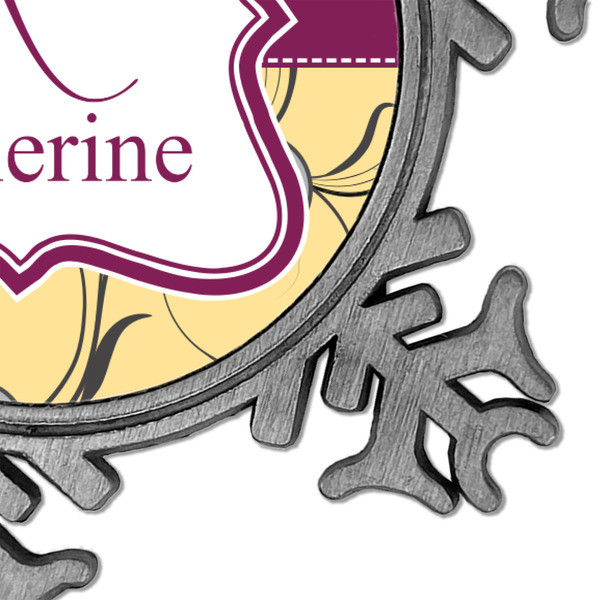 Ovals & Swirls Vintage Snowflake - Detail