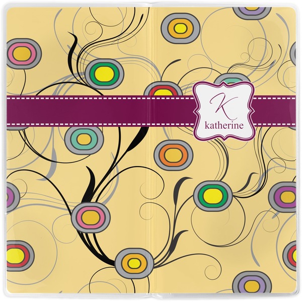 Ovals & Swirls Vinyl Document Wallet - Apvl
