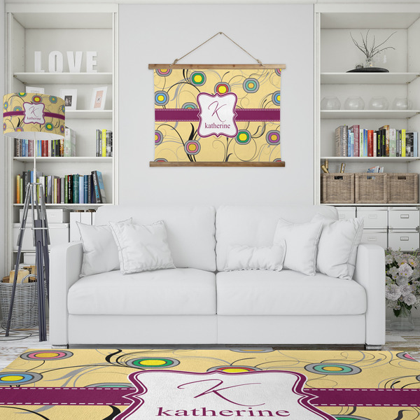 Ovals & Swirls Wall Hanging Tapestry - IN CONTEXT