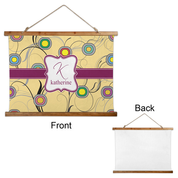 Ovals & Swirls Wall Hanging Tapestry - Landscape - APPROVAL