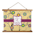 Ovals & Swirls Wall Hanging Tapestry - Wide (Personalized)