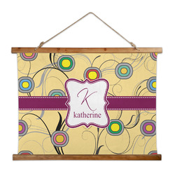 Ovals & Swirls Wall Hanging Tapestry - Wide (Personalized)