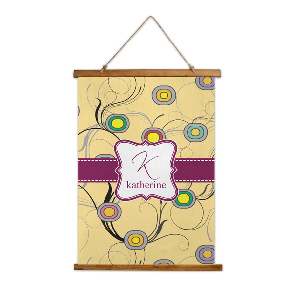 Custom Ovals & Swirls Wall Hanging Tapestry - Tall (Personalized)