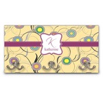Ovals & Swirls Wall Mounted Coat Rack (Personalized)