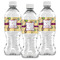 Ovals & Swirls Water Bottle Labels - Front View