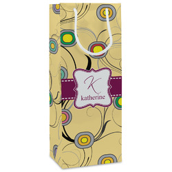 Ovals & Swirls Wine Gift Bags - Gloss (Personalized)