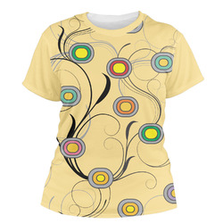 Ovals & Swirls Women's Crew T-Shirt (Personalized)