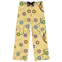 Ovals & Swirls Womens Pajama Pants - L