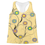 Ovals & Swirls Womens Racerback Tank Top - X Small