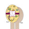 Ovals & Swirls Wooden Food Pick - Oval - Single Sided - Front & Back