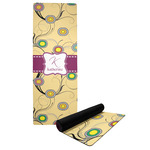 Ovals & Swirls Yoga Mat w/ Name and Initial