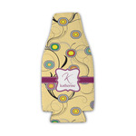 Ovals & Swirls Zipper Bottle Cooler (Personalized)