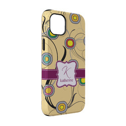 Ovals & Swirls iPhone Case - Rubber Lined - iPhone 14 (Personalized)