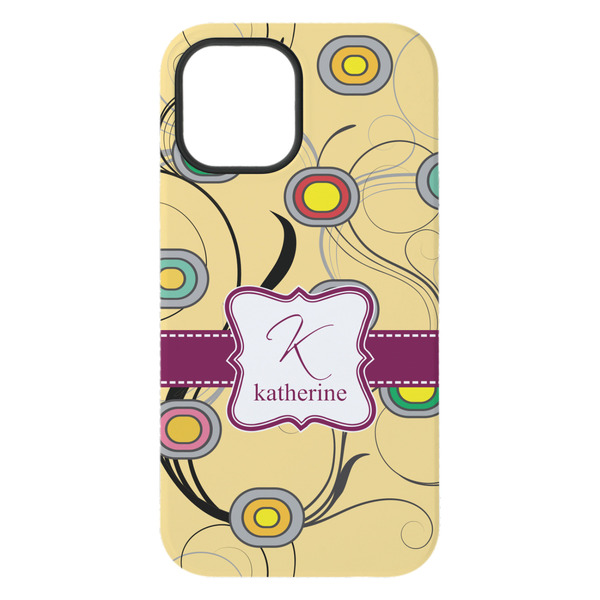 Ovals & Swirls iPhone 15 Plus Tough Case - Back