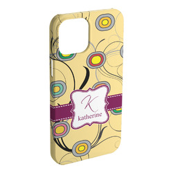 Ovals & Swirls iPhone Case - Plastic - iPhone 15 Pro Max (Personalized)