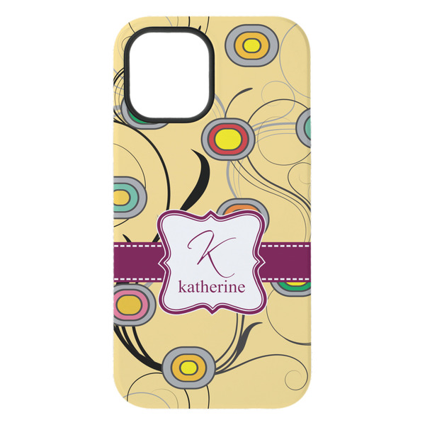 Ovals & Swirls iPhone 15 Pro Max Tough Case - Back